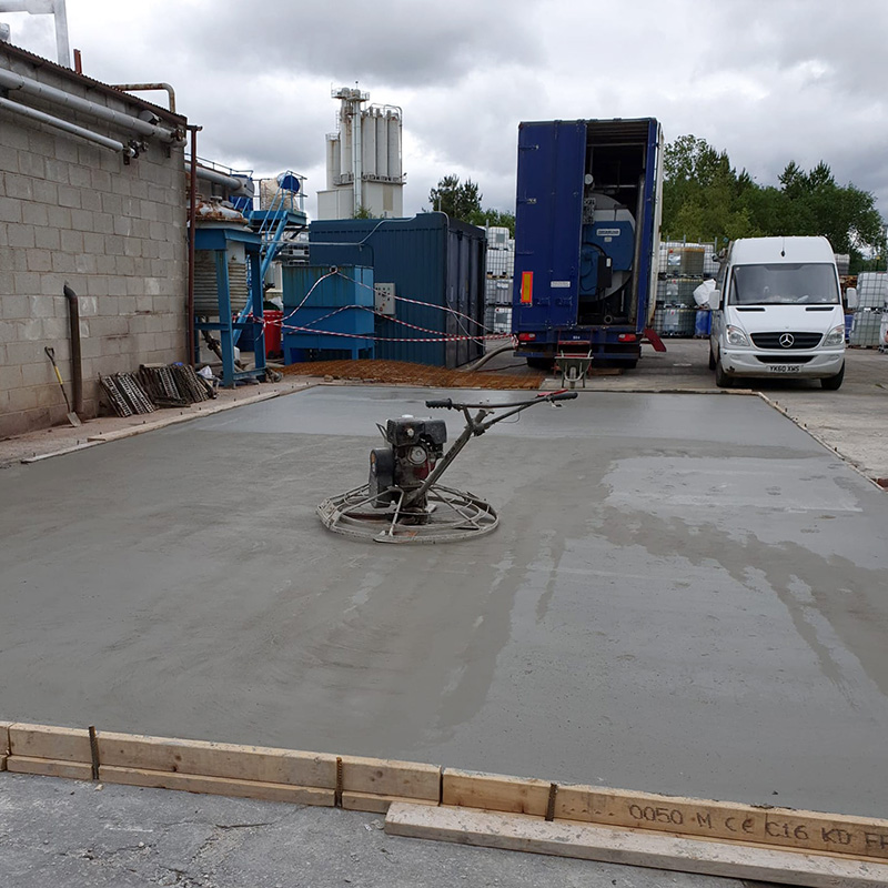 concrete bases for building extensions